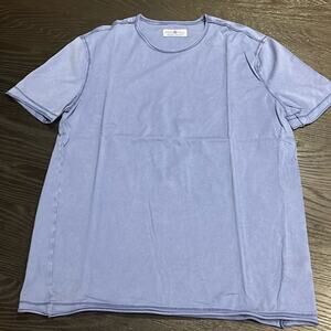 DELLA CIANA Luxury Old Days Light Blue Crew Neck T-shirt Size 2XL